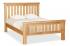 Salford Oak 4ft6 Slatted Bed Frame 