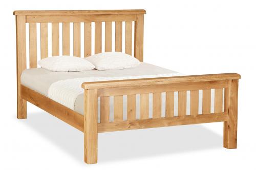 Salford Oak 4ft6 Slatted Bed Frame 
