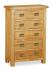 Salford Oak 5 Drawer Chest